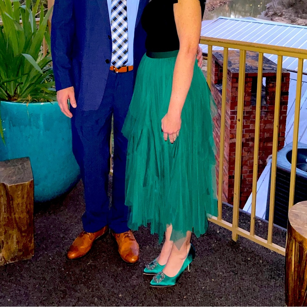 Amazon Fashion Small green maxi skirt